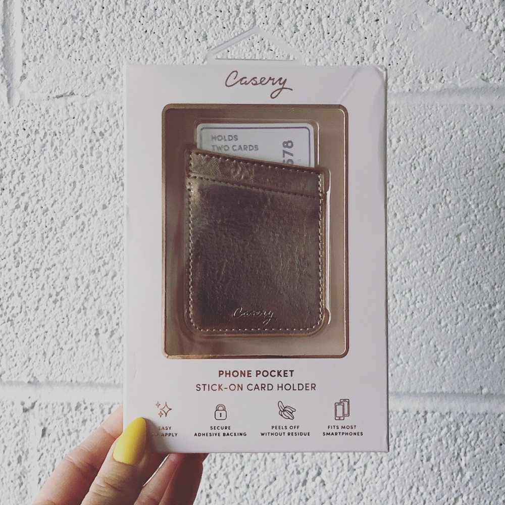 Casery Rose Gold Phone Pocket NIB